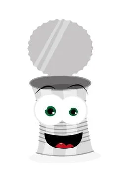 Funny crazy can Stock Illustration