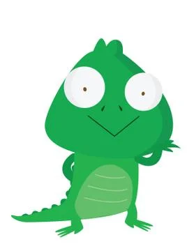 Funny crocodile Stock Illustration