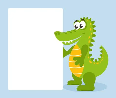 Funny crocodile Stock Illustration
