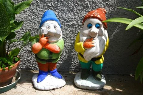 Funny decorative dwarf Stock Photos