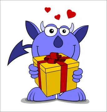 Funny devil Stock Illustration