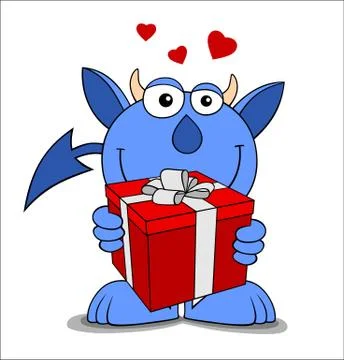 Funny devil Stock Illustration