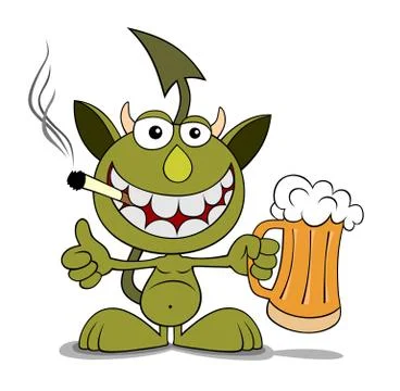 Funny devil Stock Illustration