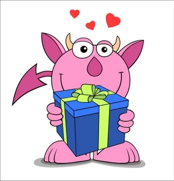 Funny devil Stock Illustration