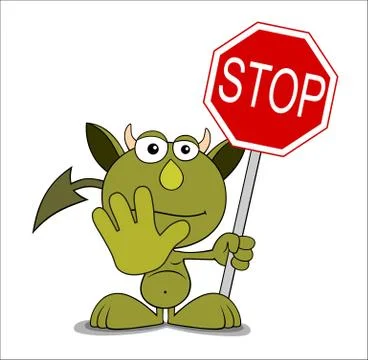 Funny devil Stock Illustration