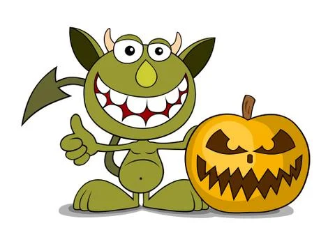 Funny devil Stock Illustration