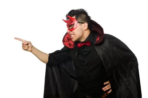 Funny devil isolated on the white background 写真素材