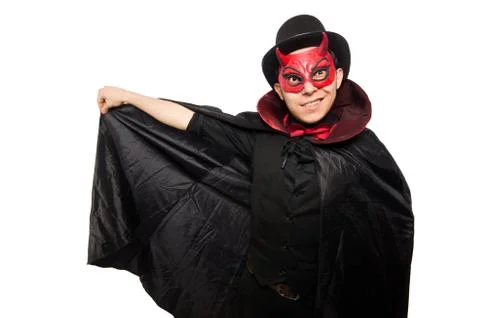 Funny devil isolated on the white background Foto stock