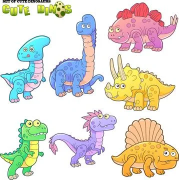 Funny dinosaur Stock Illustration