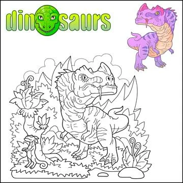 Funny dinosaurs Stock Illustration