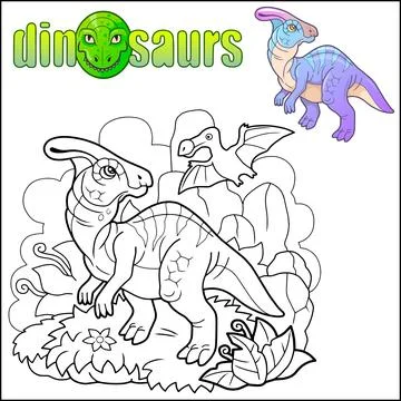 Funny dinosaurs Stock Illustration