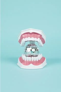 Funny disco smile Stock Photos