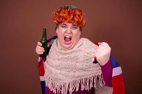 Funny drag queen Foto stock