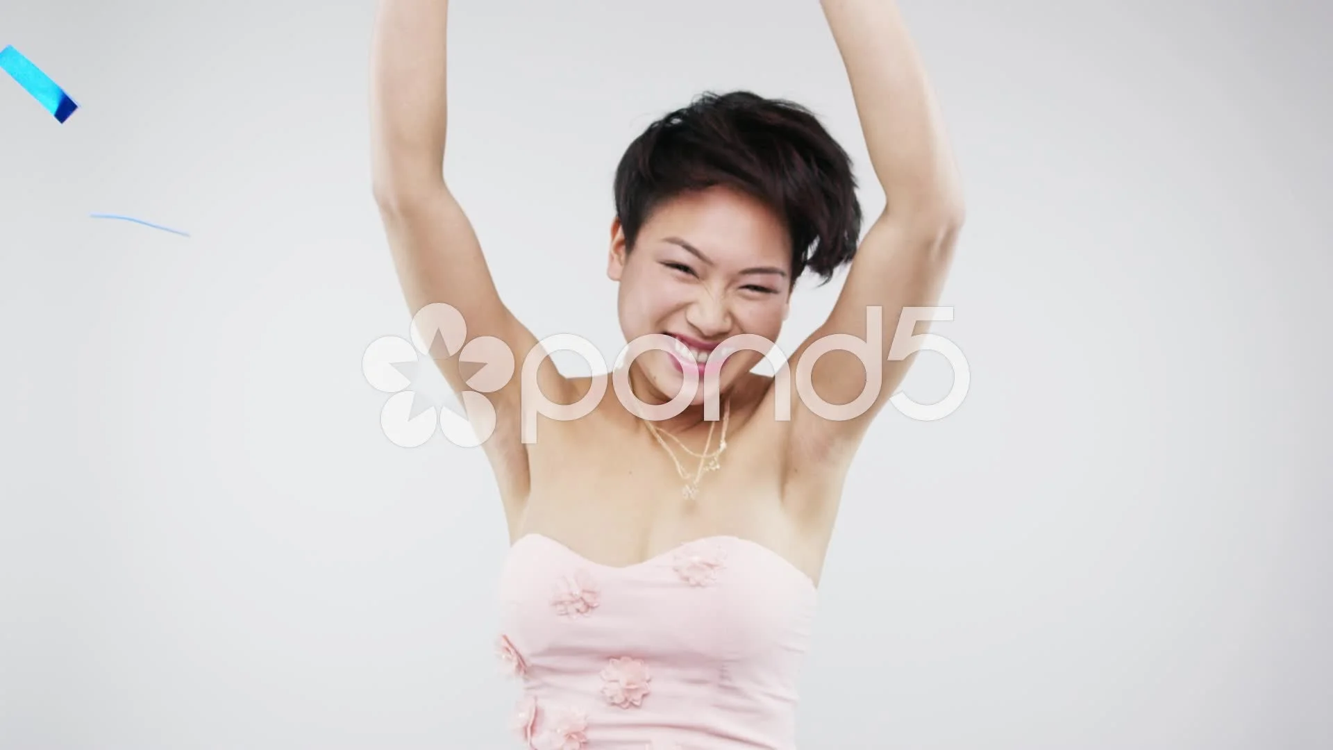 Funny drunk asian woman dancing slow mot... | Stock Video | Pond5