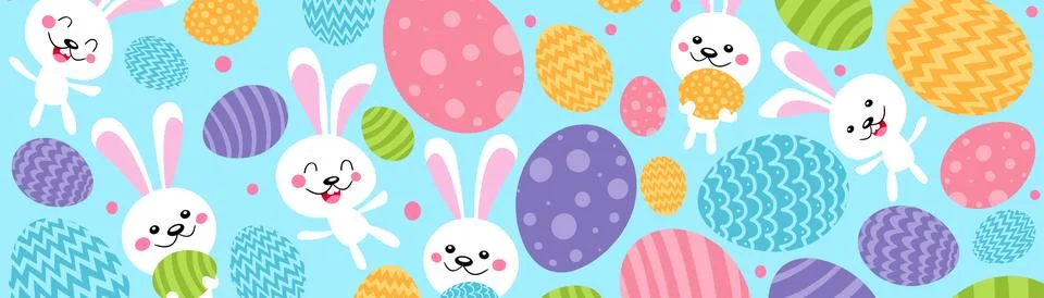 Funny Easter bunny. Happy Easter holiday concept. 3d illustration Stock-Illustration