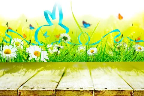 Funny Easter bunny. Happy Easter holiday concept. Stock Photos