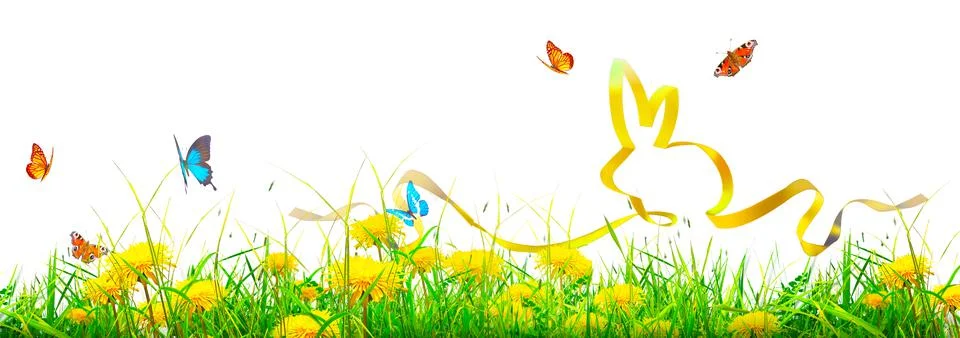 Funny Easter bunny. Happy Easter holiday concept. Stock Photos