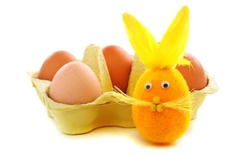 Funny easter bunny. Stock Photos