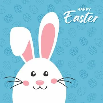 Funny Easter egg with bunny ears , great for banners, wallpapers, easter card Stock-Illustration