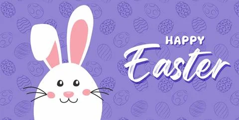 Funny Easter egg with bunny ears , great for banners, wallpapers, easter card Stock-Illustration