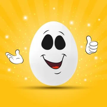 Funny easter egg Stock Illustration