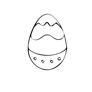 Funny easter egg Stock Illustration