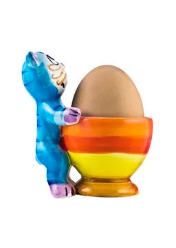 Funny eggcup Stock Photos
