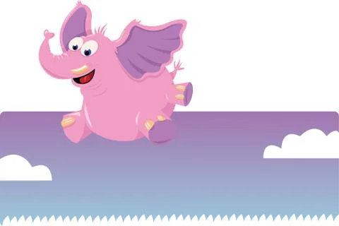 Funny elephant Stock Illustration