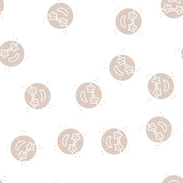 Funny emoji glyph seamless pattern Ilustración de archivo