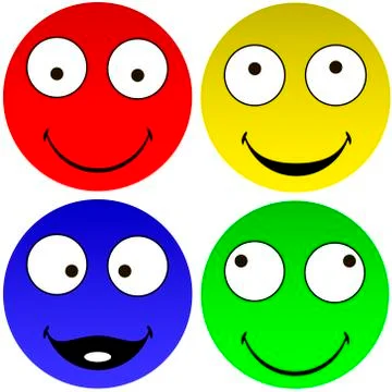 Funny emoticons Illustrazione stock