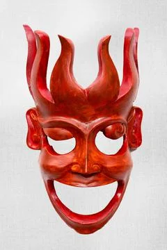Funny face mask Stock Photos