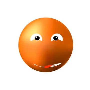 Funny face with tongue Stock Illustration