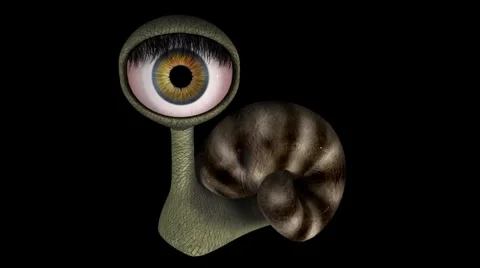 Funny Fantasy Character Dancing Head 05. Looping. Alpha Matte Video stock 1034577