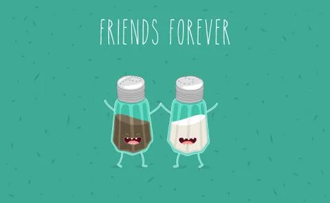 Funny fast food set. Vector illustration Stock Illustration