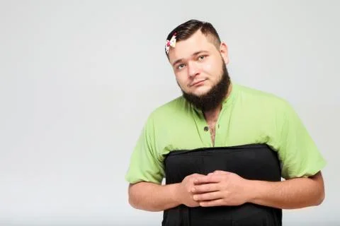 Funny fat boy Stock Photos
