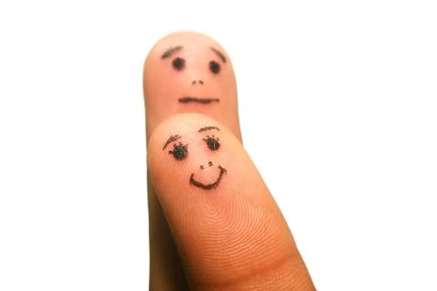 Funny fingers Stock Photos