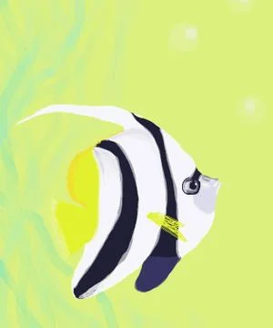 Funny fish illustration Stock Illustration