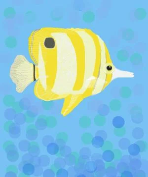 Funny fish illustration Stock Illustration