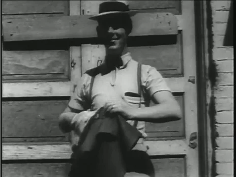Funny Foot powered Air Conditioned clothes invention archival footage 1935 Stock Footage 85203357