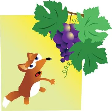 Funny fox gives up Stock Illustration