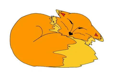 Funny Fox Illustrazione stock