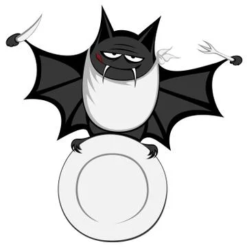 Funny freaky bat Stock Illustration