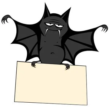 Funny freaky bat Stock Illustration
