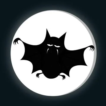 Funny freaky bat Stock Illustration