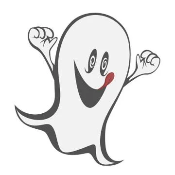 Funny freaky ghost Stock Illustration