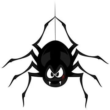 Funny freaky spider Stock Illustration
