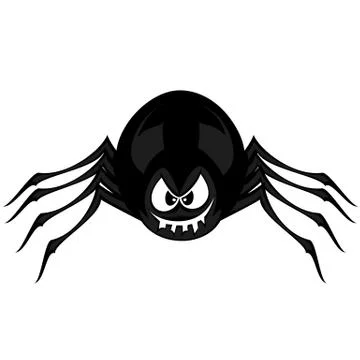 Funny freaky spider Stock Illustration