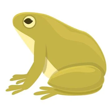 Funny frog icon cartoon vector. Animal jump Stock Illustration