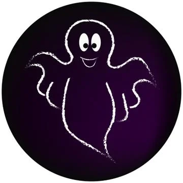 Funny ghost Stock Illustration