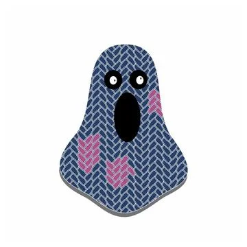 Funny ghost party costume vector illustration Stock Illustration
